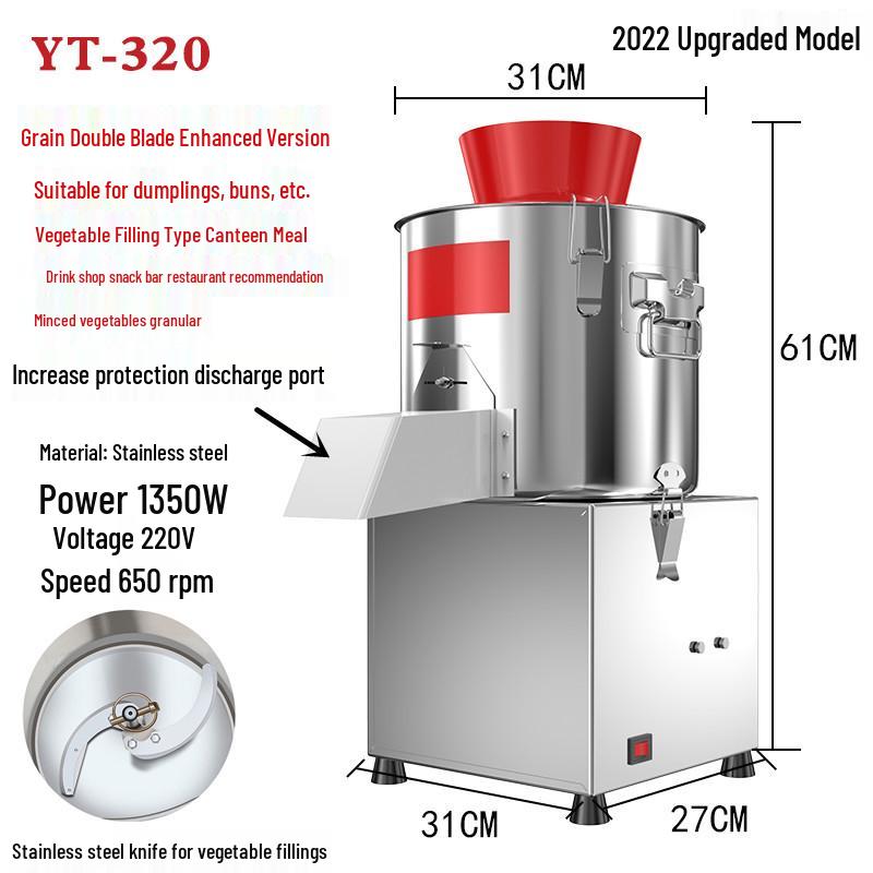Commercial Electric Vegetable Chopper & Mincer for Chicken Feed and Granular Filling