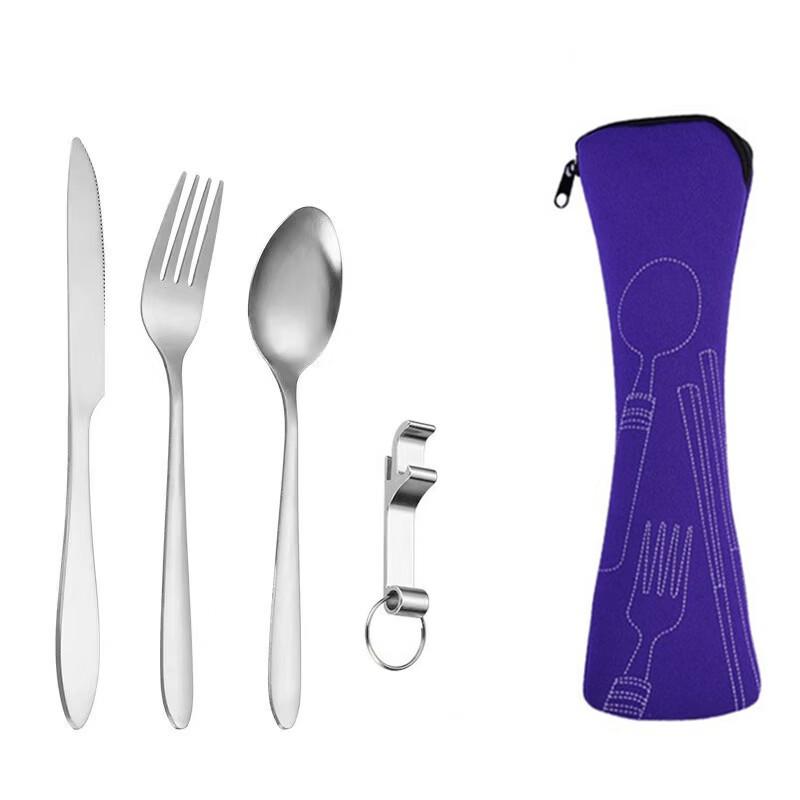 Ruhan Butterfly Flower Portable Camping Tableware Set