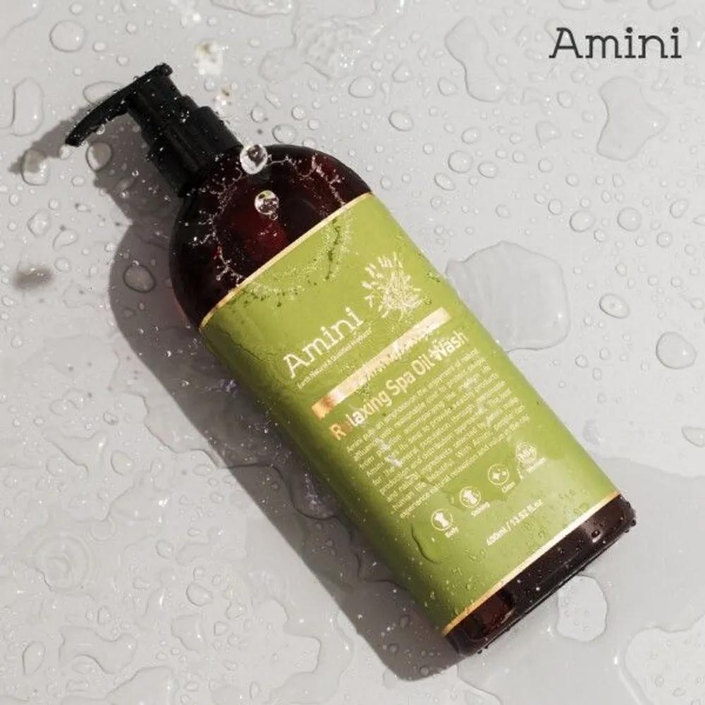 [Amini] Relaxing Spa Oil Body Wash Citrus Herb Scent 400ml 2 Pieces
