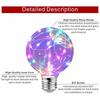 LED Edison String Light Bulb E27 220V  Colorful RGB Lighting Copper Wire Bulb