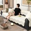 Premium sofa cushion universal in all seasons 2025 new summer straight seat cushion fixed non-slip sofa cover cloth