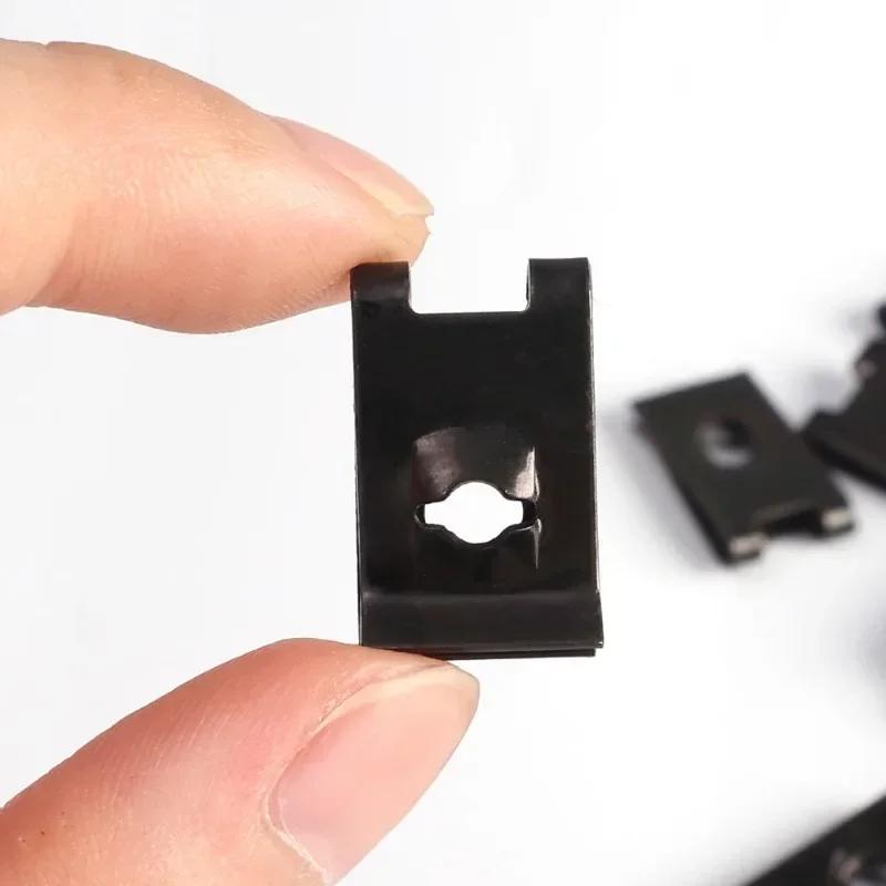 U shape Clips Fastener Car Stainless Steel Screw Base Clip Chassis Engine Guard Metal Nut/Screw Washers U-shape Clip