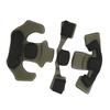 Helmet Cushion Head Pad Protective 2 Layer Memory Foam Cushion Helmet Pad Set for WENDY OD Green