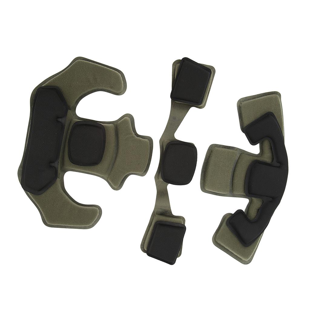 Helmet Cushion Head Pad Protective 2 Layer Memory Foam Cushion Helmet Pad Set for WENDY OD Green
