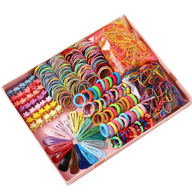 Princess Hair Accessories Set for Kids – Clips, Scrunchies & Claw Clips with Elastic Ties, Gift Box for Daily Wear