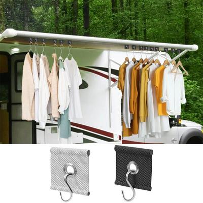 RV Awning Hooks Multipurpose RV Hangers For Awning Accessory 10PCS Reusable Awning Hooks With S-Hooks 22 Lbs Bearing Load