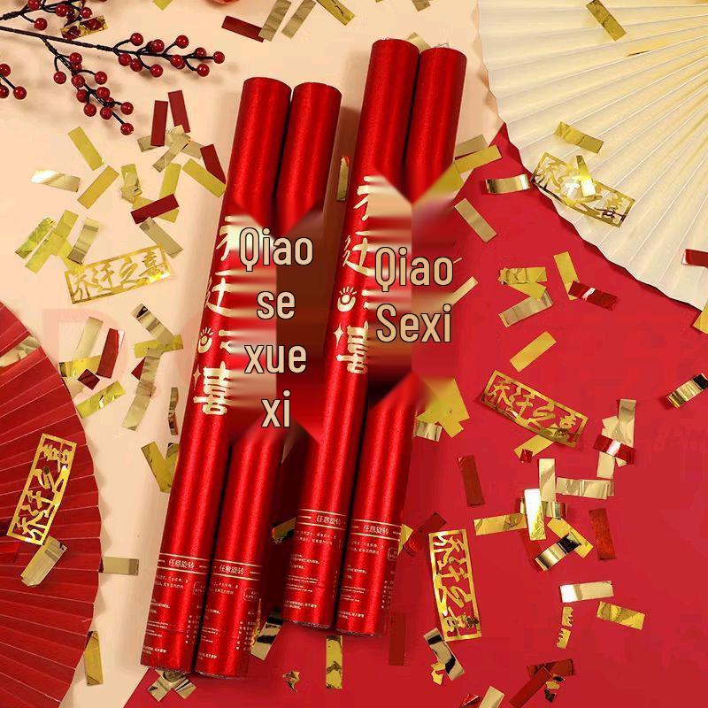 Ленточный конфетти-пушка на новоселье - Декор и принадлежности для празднования нового дома