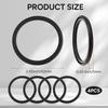 4Pcs Leakproof Bottle Lid Sealing Rings Black Replacement Seal Rings  Water Bottle Accessories