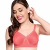 TRYLO Cotton Women S Non-Wired Bra (Alpa_Coral_34D)