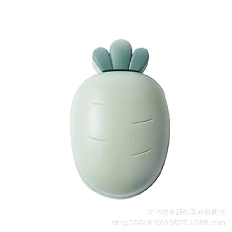 

Портативный дорожный контейнер для мыла, держатель для слива мыла в ванной, чехол, креативная милая мультяшная мыльница в виде редиса, аксессуары для ванной комнаты зелёный