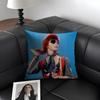 D-David Bowiee Singer Cushion Cover Natural Linen Organic Fabric Double-Sided Printing Sofa Home Decor Gift Pillow Case