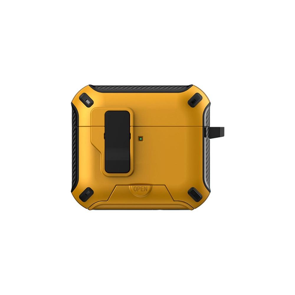 Military Grade Shockproof Secure Lock Clip OTT-BOX Case For AirPods Pro 4 2 3 1 With Phone Bracket Armor Magnetic Earphone Cover
