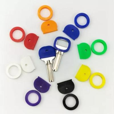 New Elastic Key Cap Multicolor Soft Key Toppers Key Accessories Silicone Key Case