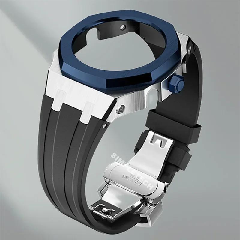 Mod Kit GEN5 GA2100 Metal Bezel for G shock Casioak Modification 4th Generation Rubber&Steel Watch Case Strap GA-B2100 2110