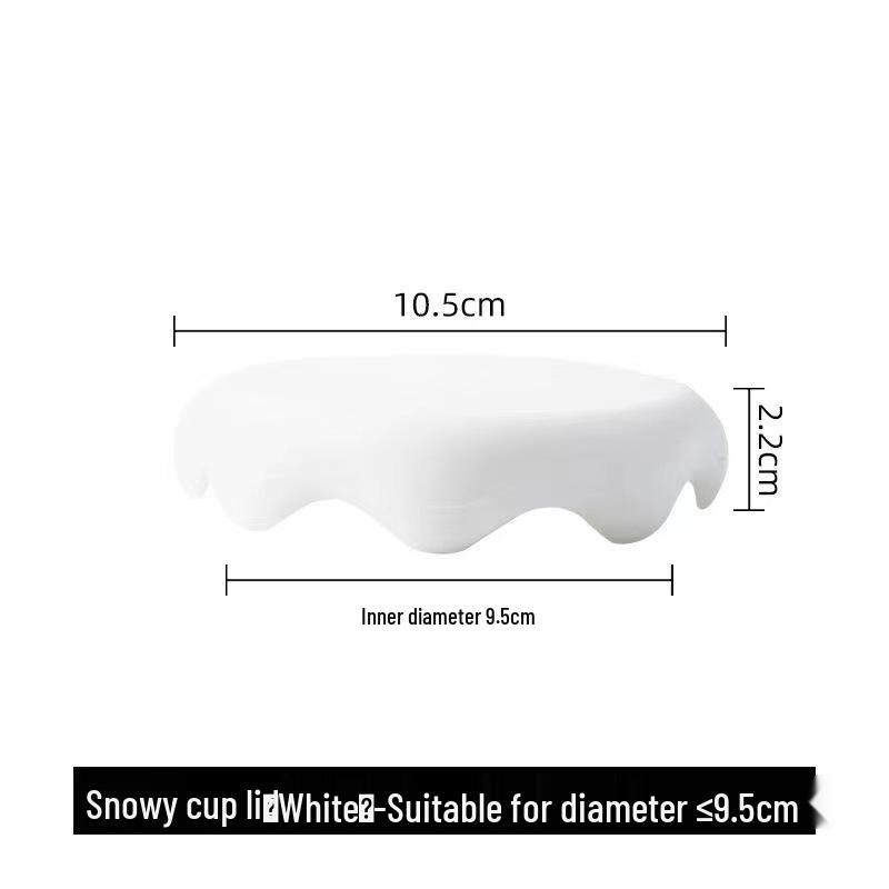 Silicone Mug Lid: Universal Dustproof, Leakproof, Anti-Scald, Heat Insulation Coaster.