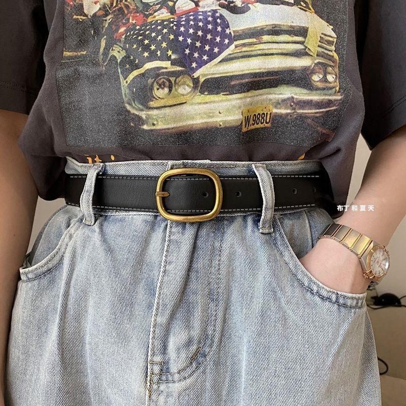 Trendy Student Style Pu Waist Belt Unisex Available In Multiple Black And Brown Designs