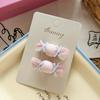 Children's New Cotton-filled Candy Duckbill Hairpin Hairpin Cute Baby Wild Double Ponytail Rubber Band Head Rope