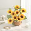 1/2Pcs 26/47CM Sunflower Artificial Flowers Bouquet Party Supplies for Home Decor Wedding Decoration Fake Flowers DIY Accessory