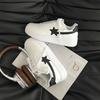 Star Board Shoes Women's 2025 Summer New American Platform Shoes Niche Students Sports Versatile Casual White Shoes