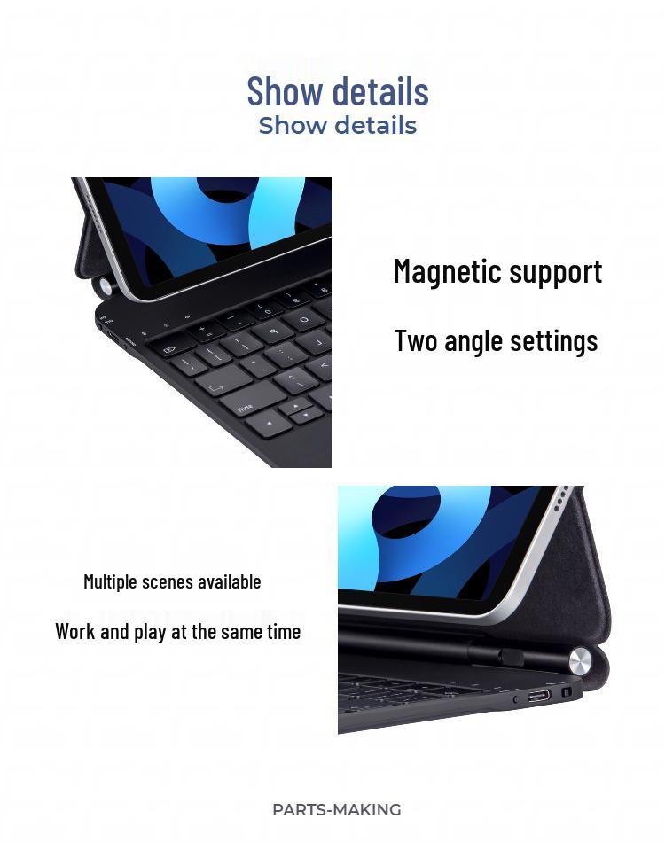 Magic Keyboard Case for iPad Air 13 with A19 Magnetic Touch