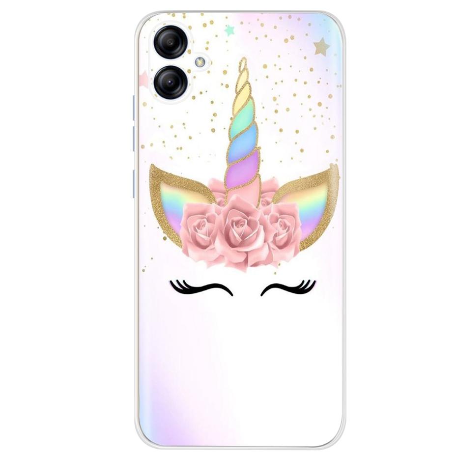 For Samsung Galaxy A04e A04 A04S 2022 Cute Printing Phone Case For SamsungA04 A 04 04e SM-A042F A045F Soft Silicone TPU Cases