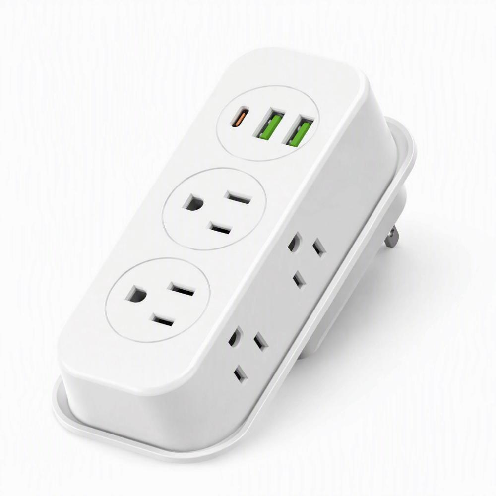 21 Holes Travel Power Strip 6 Outlet Power Strip with USB Compact Extension Cord  Canada