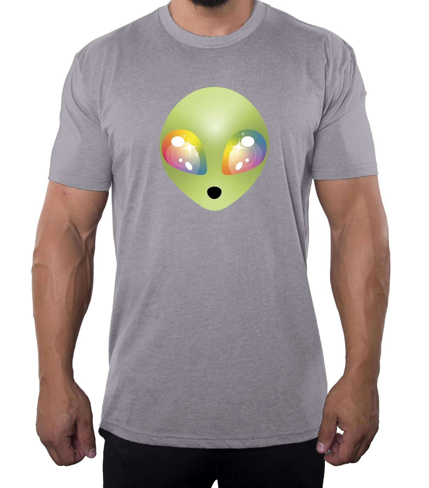 Trippy Eyed Alien Men s Tees, Nice Graphic Tees, Funny Men s Shirts! L
