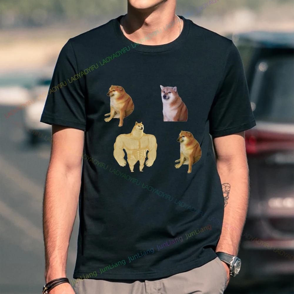 Cheems Dog Short Sleeve Tee OK Boomer Oversized Tshirt Unisex Funny Gifts Mens Clothing Tops Harajuku Top Women Mens Clothes