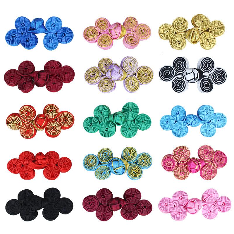 10 Pairs Chinese Handmade Cheongsam Buttons, Knot Fastener, DIY Clothing