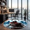 Custom Name Assassin’s Creed Printed Round Rug Carpet Chair Rug Area Rug Entryway Doormats,for Office Chair Living Room Bedroom Kitchen Room.