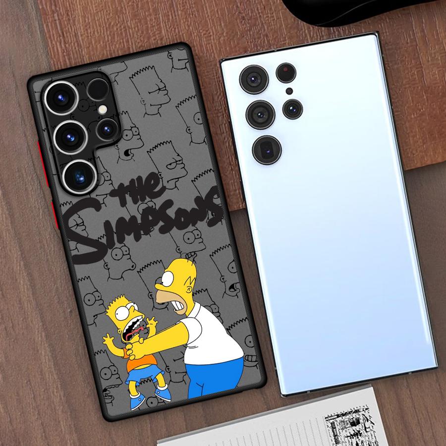 The Simpsons Family Phone case for Samsung Galaxy S9 S10 Plus S20 S21 S22 S23 S24 S25 Plus Ultra FE fundas case