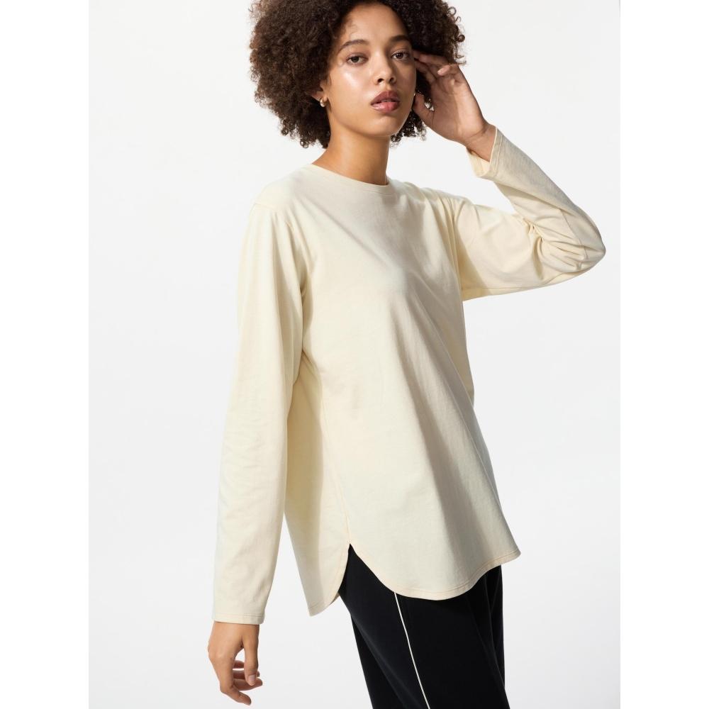 Uniqlo Japan SofT CoTTon Round Hem T Long Sleeve