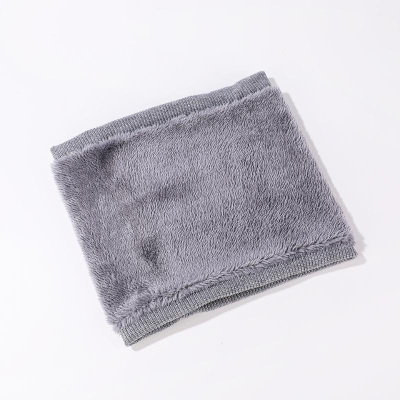 Winter Warm Knitted Neck Scarf for Women Men Plush Full Mask Outdoor Cashmere Solid Color Neck Scarves Thick Apparel Accessories