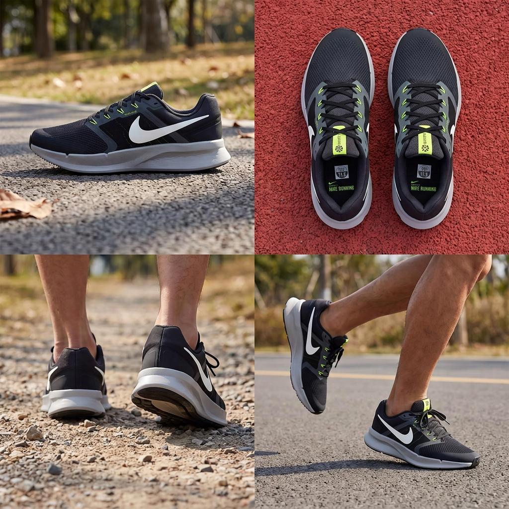 Nike Run Swift 3 Anthrazit Weiß Herren Sneaker Schwarz Rauchgrau Cyber DR2695-014