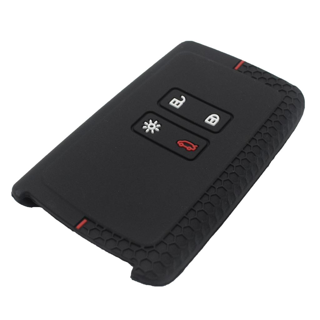 Silikon Bilnyckelskydd Fodral Fob Skal för Renault Koleos Kadjar Captur Talisman Espace Clio Megane 4-Knapps Smart Nyckelskal Set