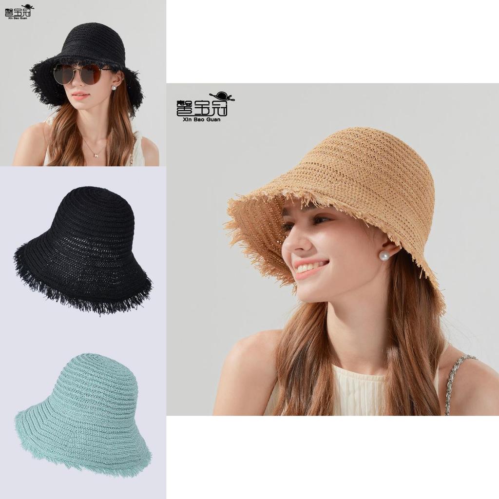 Summer Straw Hat For Women With Wide Brim Sun Protection And Breathable Tassels For Beach And Outdoor Travel