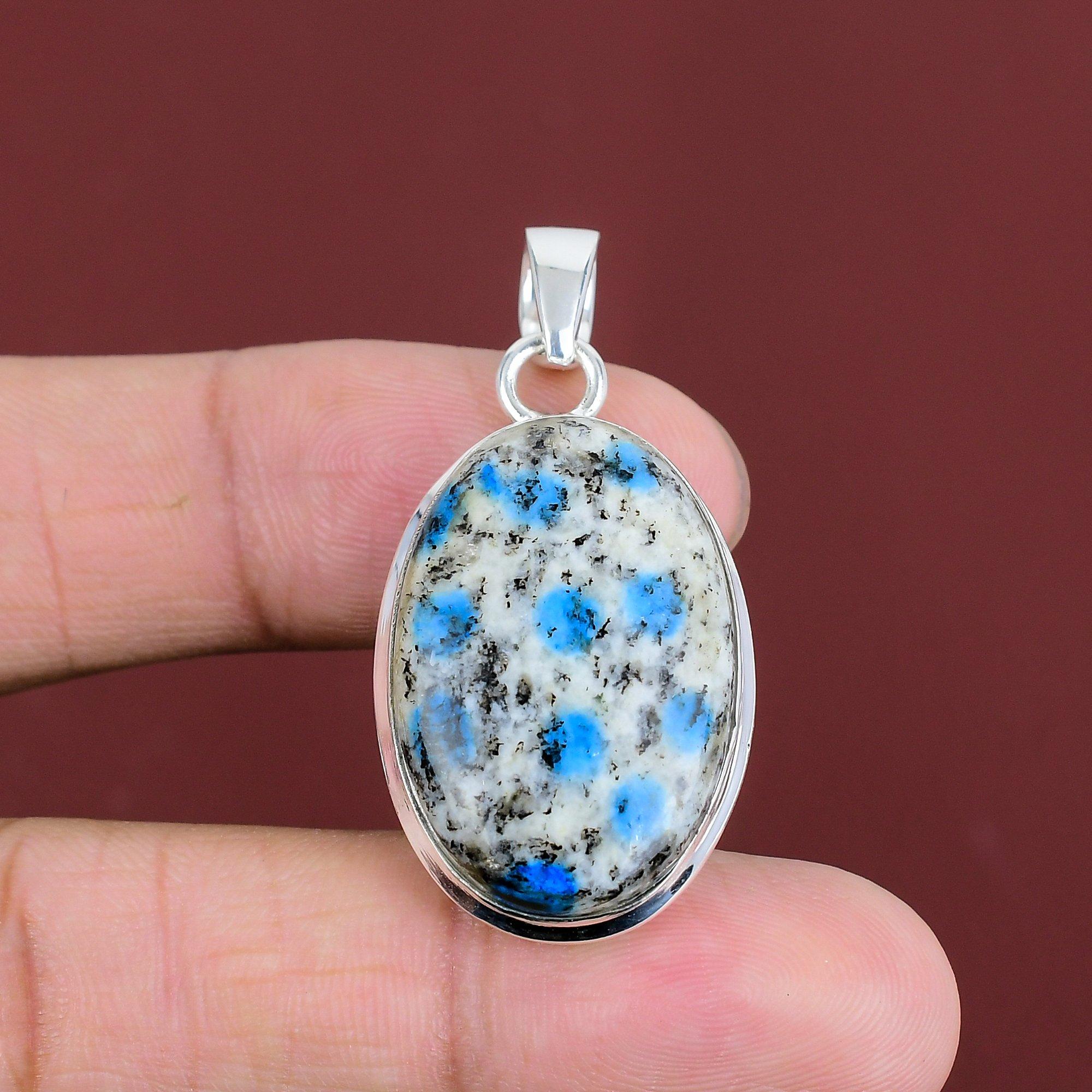 K2 Jasper Pendant Gemstone Pendant 925 Sterling Silver Pendant Handmade Jewelry Birthstone Pendant Gifts For Her Decent Pendant Boho Jewelry