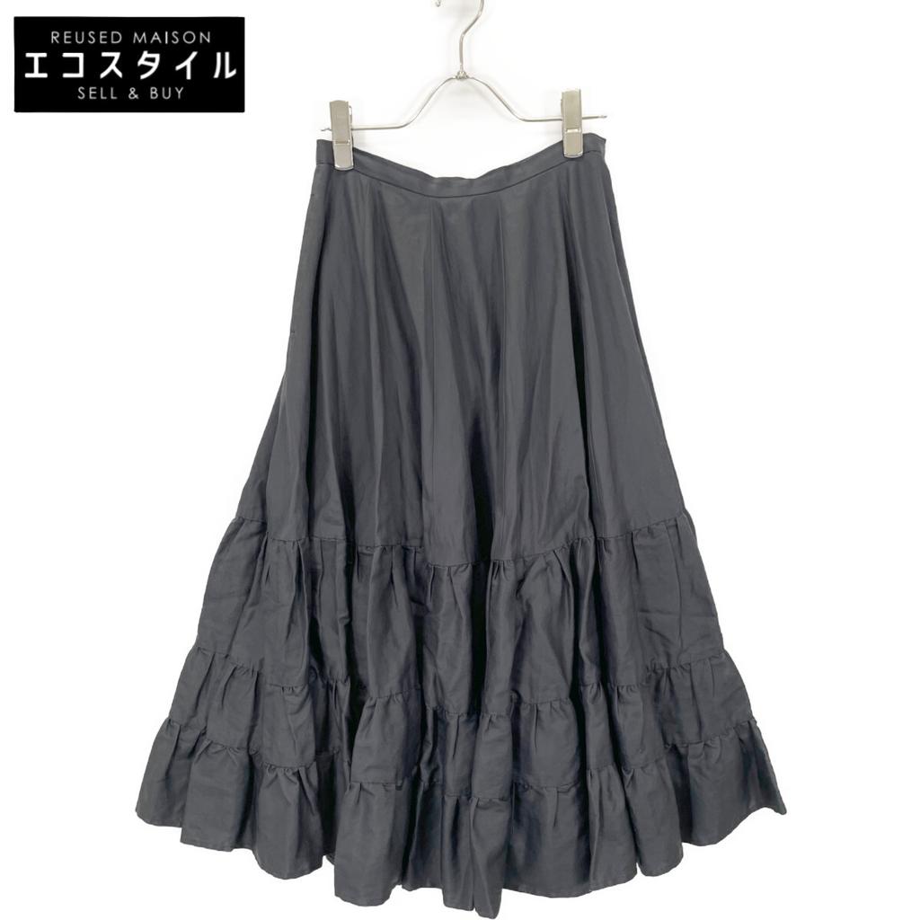 MADISON BLUE MB221-6014 Black Cotton Tea Art Skirt skirt XS blackUsed