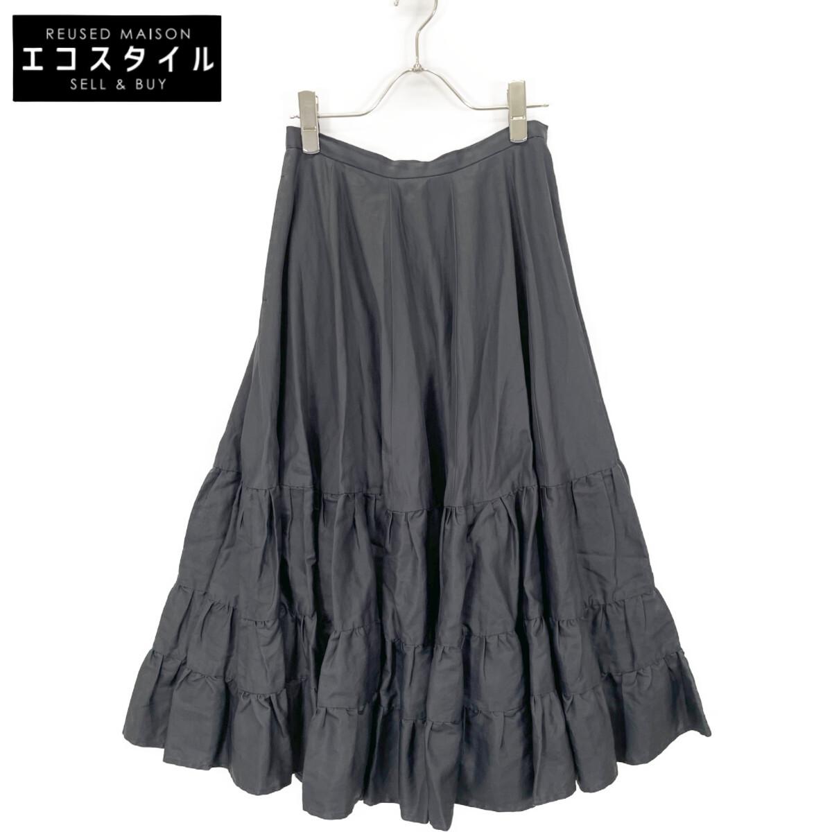 

MADISON BLUE MB221-6014 Black Cotton Tea Art Skirt skirt XS blackUsed