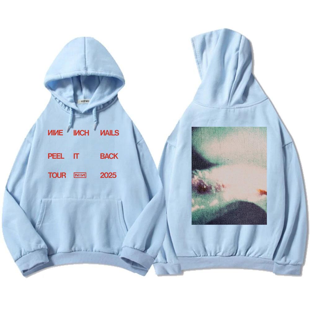 Peel It Back Tour 2025 T-shirt Rock Band Nine Inch Nails Tshirts Short Sleeve Hip Hop Unisex Streetwear T Shirt for Men/Women