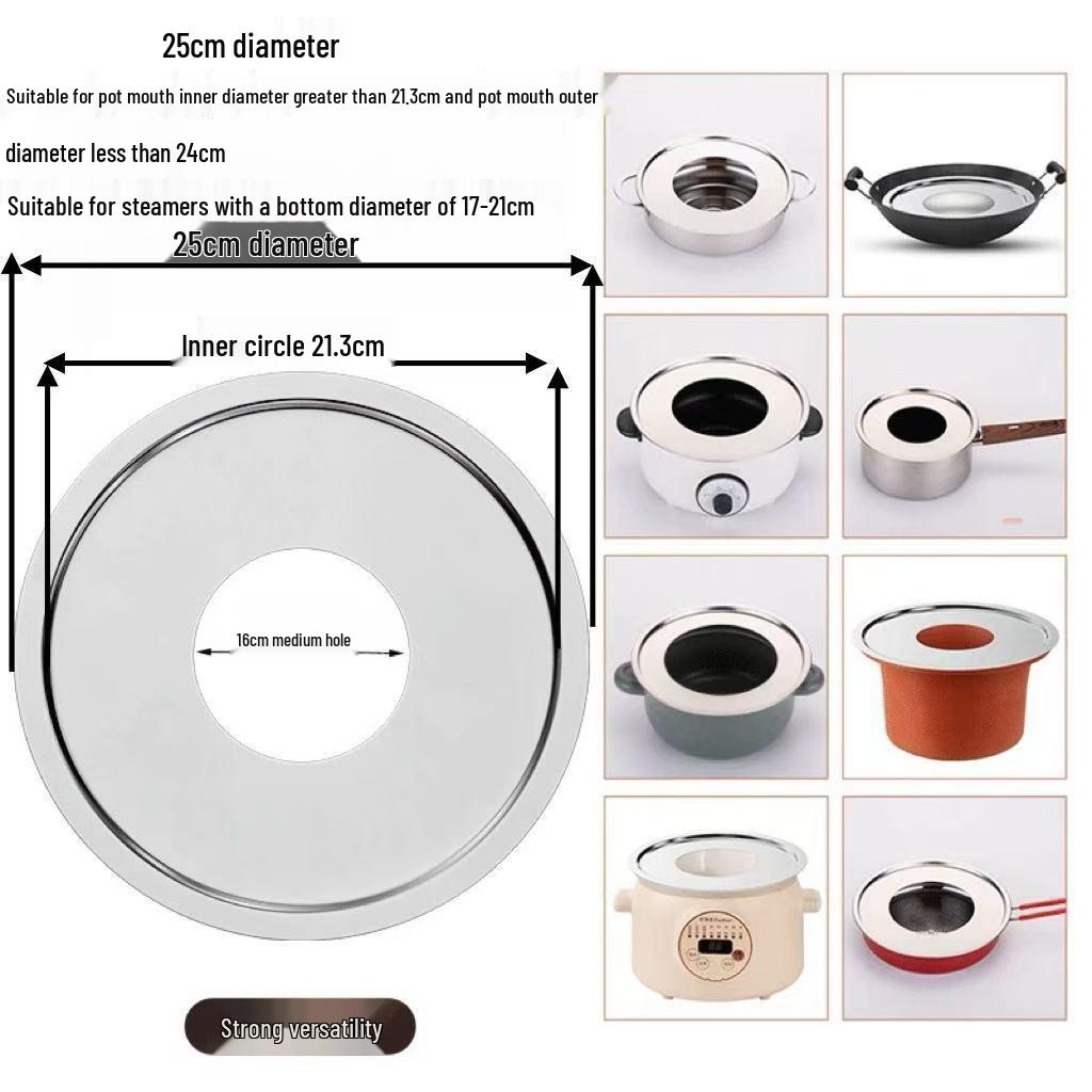 Bamboo Steamer Thickened Steaming Sheet for Wok, Milk Pot, Casserole, and Soup Pot