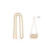 Lan Bao Fan Metal Bag Strap Unisex Gold tone DW-ZGA140