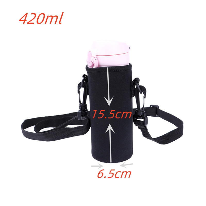 Black Shoulder Strap Cup Cover Insulated Cup Protective Cover Glass Cup Universal Insulated Cup Bag Lifting Rope
