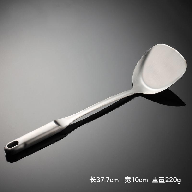 304 stainless steel flat hollow handle spatula porridge spoon sanding creative new kitchen fried spatula housewarming gift