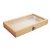 Badge Storage Box Brooch Organizer Wooden Jewelry Display Case Collector for Keepsake Rings Anklets