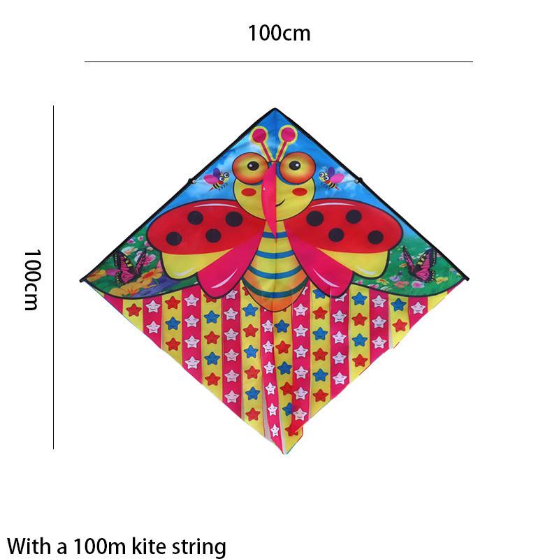 1 Meter Printed Multi-tail Kite For Children Easy To Fly Cartoon Kite Small Kite