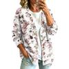 Women's Vintage Floral Print Button Front Jacket for Casual Outdoor Wear