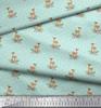 Soimoi Gray Japan Crepe Satin Fabric Dot & Deer Animal Print Sewing Fabric metre 42 Inch