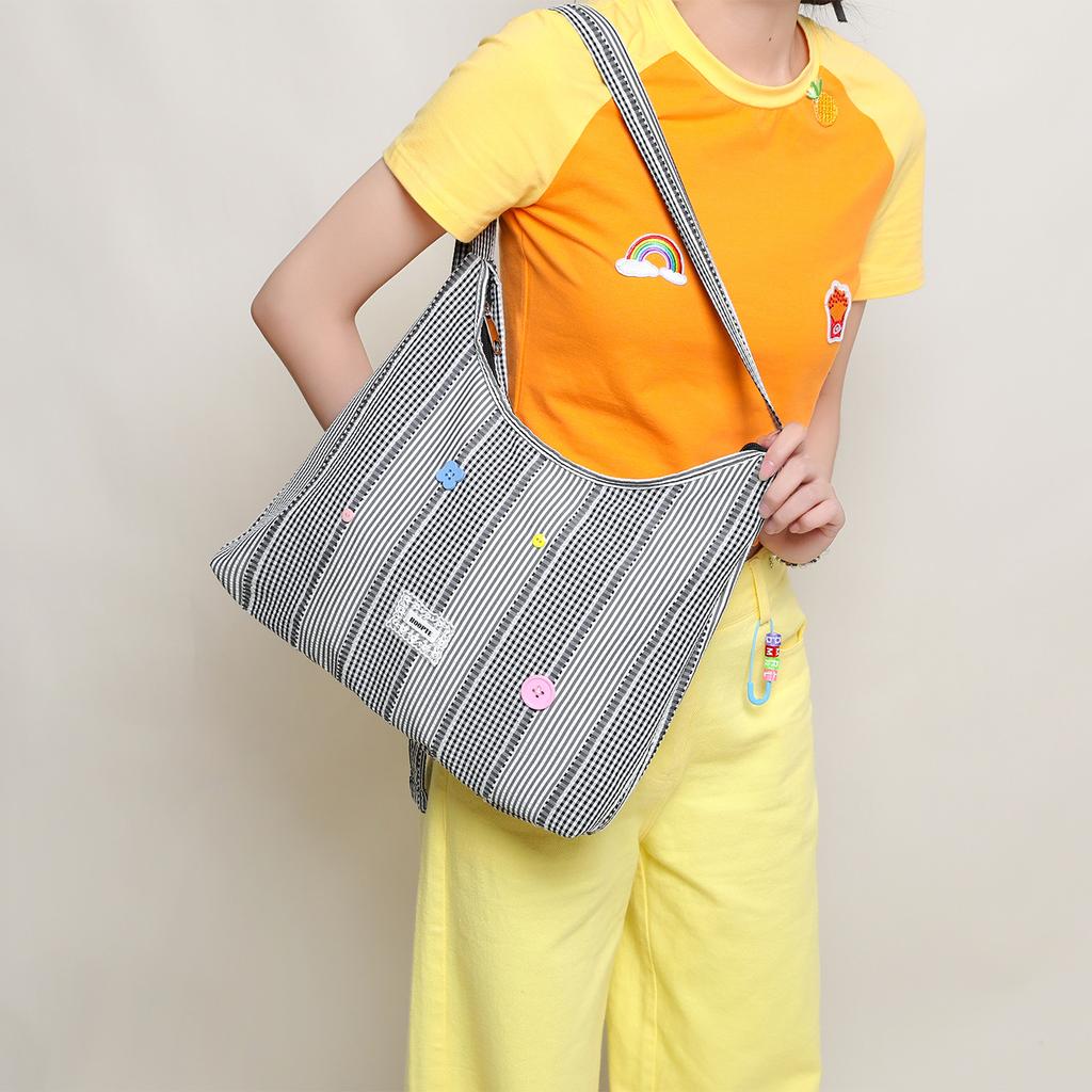 Minority Girl Dopamine Tote Bag, College Student Class Bag, Crossbody Bag