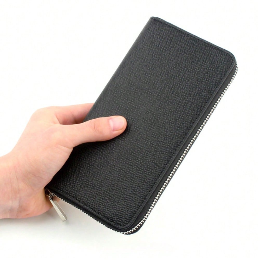 Long women's wallet, fashionable zipper wallet.